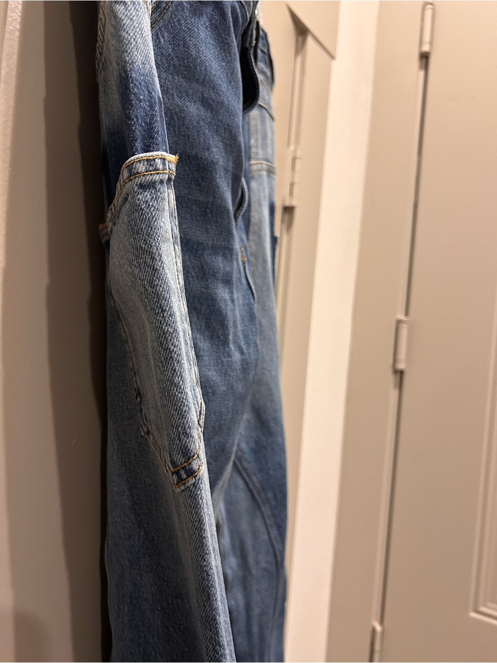 Frame Denim Two-Tone Blue Bootcut - Picture 5 of 11